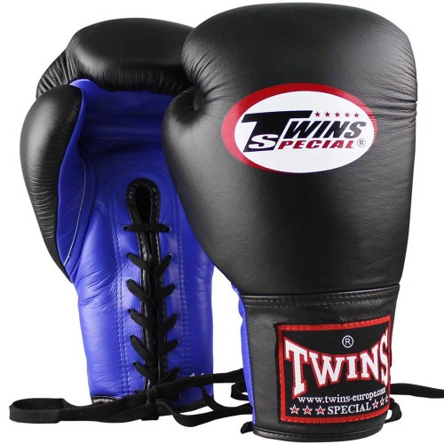Боксерские перчатки Twins Special (BGLL-1 black/blue)